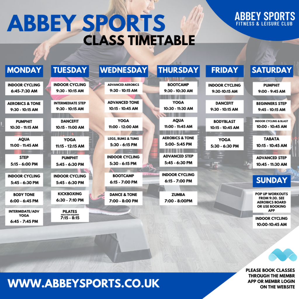 Fitness Classes Leicester Abbey Sports and Leisure